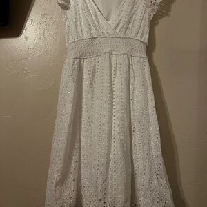 White Eyelet Dress